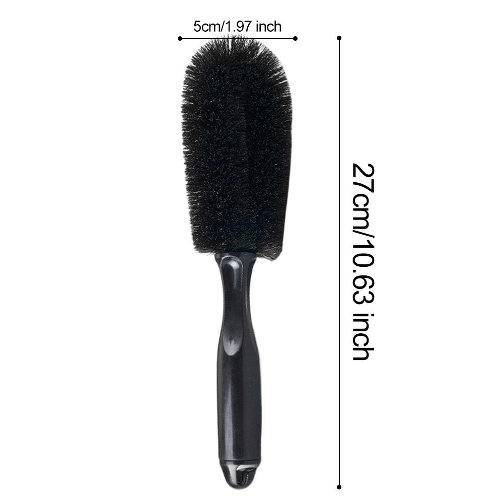 

1/5/10PCS Car Cleaning Brush Soft Bristle Car Rim Scrubber Cleaner Tire Detailing Brushes Universal Wet Dry Auto Washing Tools чёрный