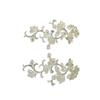 Gold Sequined Bead To Flower Bead Embroidery Lace Flower Decal Embroidery Lace Stage Performance Accessories