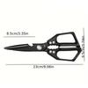 Stainless Steel Chicken Bone Scissors Multifunctional Design Professional Use Food Box Cutter Fish Scale Scraper for Home Use