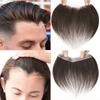 Tope sin costuras de 6 pulgadas para la línea del cabello, reemplazo de aspecto natural para flequillo y línea del cabello de la frente, extensión de cabello adhesiva con borde invisible