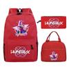 Animation Cartoon Printing Trend Student School Bag Lunch Bag Stationery Pencil Bag Combination Three-Piece Set