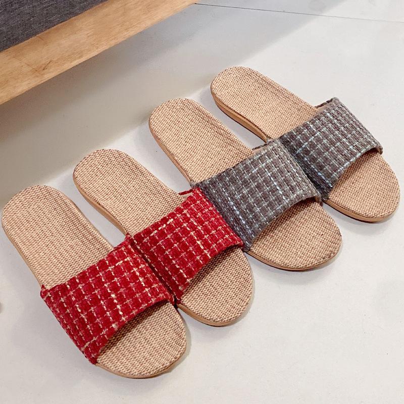 New Women's Comfortable EVA Lightweight Linen Slippers