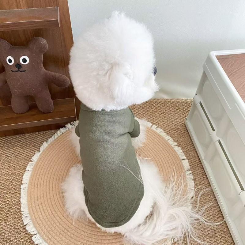 Warm Fleece Pet Vest Small Dogs Cats Winter Thick Cozy Outfit Teddy Bichon Schnauzer