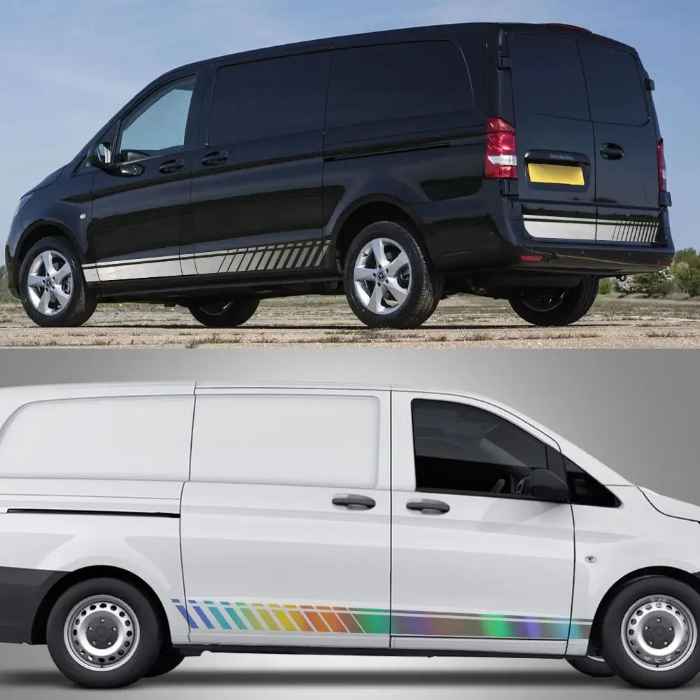 Car Stickers For Mercedes Benz Vito V Class Viano W638 W639 W447 Marco Polo EQV Camper Van Vinyl Decals Tuning Accessories