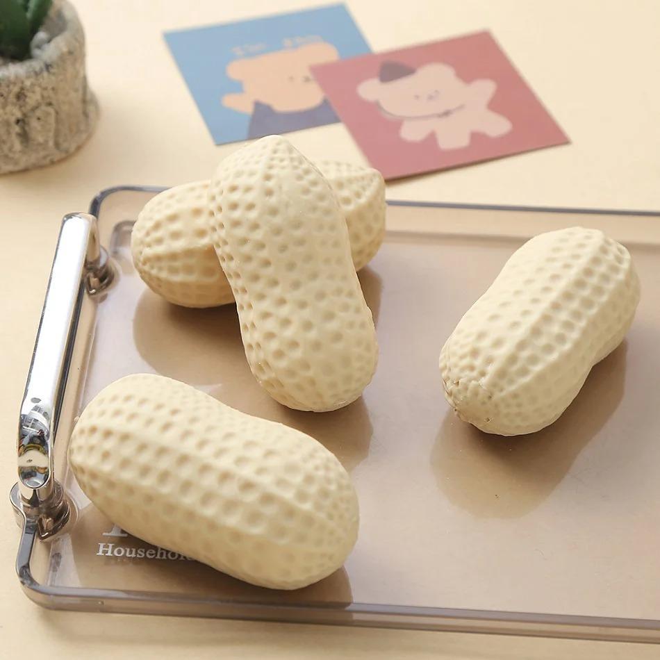 Good Things Happen Simulated Peanut Pinching Soft Decompression Rebound Squeeze Toy For ADHD Autism Sensory Toys