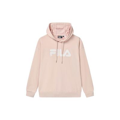 Fila Amerikanischer Retro Lässiger Lockerer Einfacher Klassischer Logo Hoodie Unisex Hoodies Rosa F51U238298F-LP