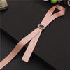 Trendy Long Ribbon Bow Tie Accessories: Casual and Stylish Strip Ornaments