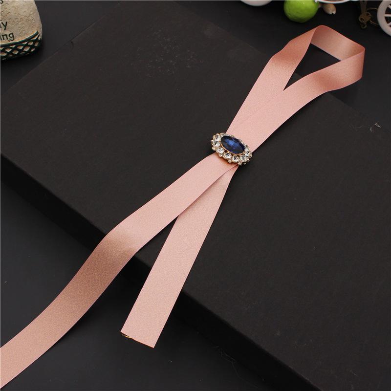 Trendy Long Ribbon Bow Tie Accessories: Casual and Stylish Strip Ornaments