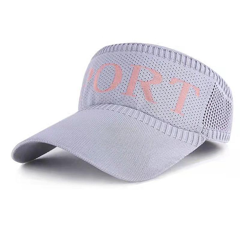 Women Ladies Summer Empty Top Beach Cap Solid Color Knitted hat Large Wide Brim UV Protection Breathable Sun Visor Hat 2025 New