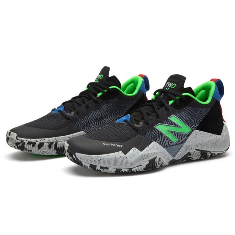 New Balance 2WXY 1 Low 'Black Green' (Unisex) Vintage Basketball Shoes BB2WXYLB