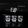 Handmade White Crystal Nine-Tailed Fox Pixiu Glass Bead Accessory