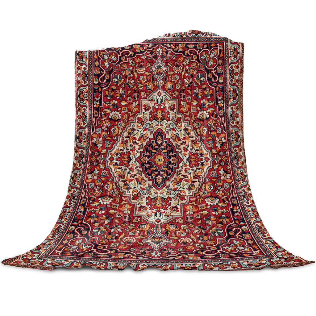 Vintage Floral Ινδικά Boho Ριχτάρια για Καναπέ-Κρεβάτι, Μαλακή Ζεστή Πλούσια Κουβέρτα, Τέλεια Δώρα για Χριστουγέννες