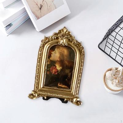 Baroque Photo Art Tabletop Wall Mounting Picture Display Holder Frame for Living Room