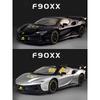 1/24 Ferrari SF90XX SF90 Alloy Sports Car Model Diecasts Metal Racing Super Vehicles Car Model Simulation Sound Light Childrens Toy Gift