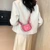 Chic 2024 New Mini Crossbody Bag For Women Casual Stylish Heart Design Pink Color