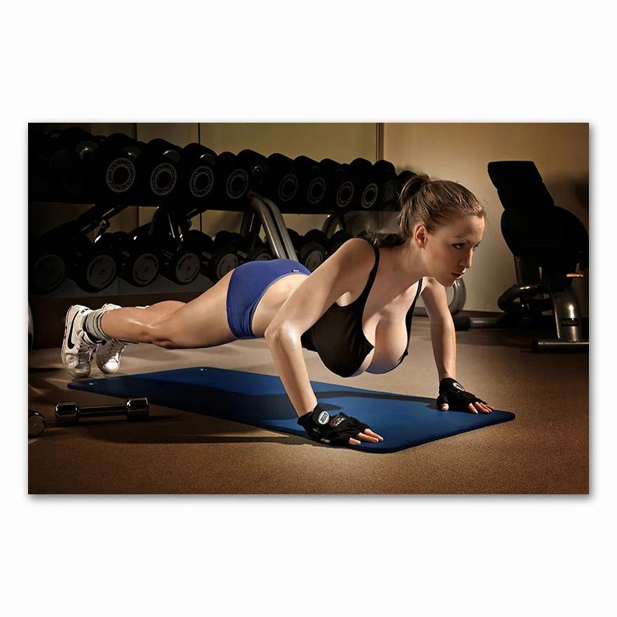 Sexy Women Fitness Bodybuilding Motivational Print Art Canvas Poster for Living Room Decoration Home Wall Decor Picture