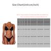 Women's Summer Fashion Sexy Color V-neck Bikini Beach Swimwear