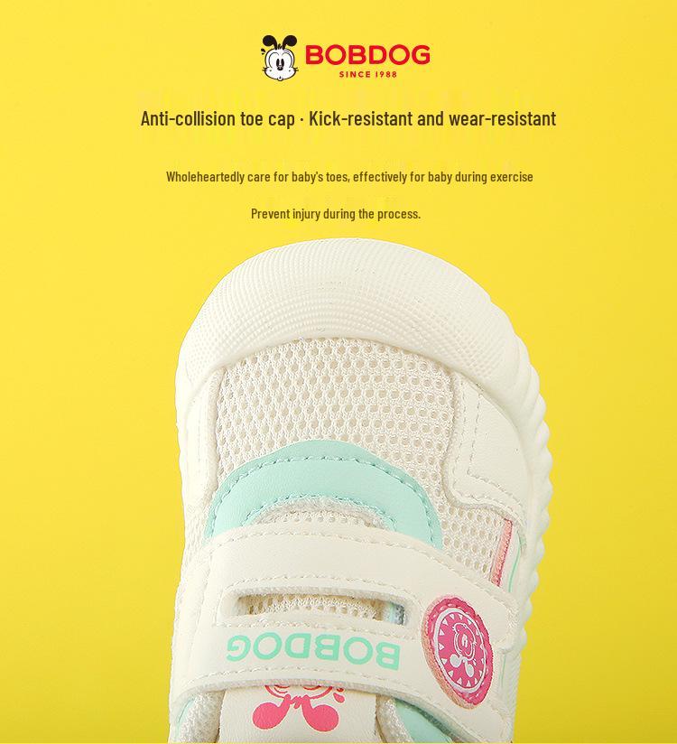 Babudou Toddler Shoes: 2026 Spring Mesh Breathable Non-slip Sports Shoes for Boys and Girls