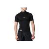 Under Armour Jednobarevné logo Rolák Slim Fit Baseballový Raglán Krátký rukáv Pánské topy Černá 1358642-001
