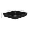12Pcs Flower Basin Trays Square Plastic Flowerpot Holders Plant Pot Plates Soil Water Collector Flower Basin Tray