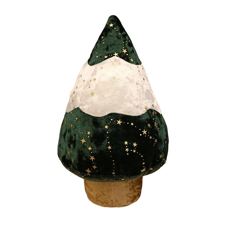 Weihnachtliches Kissen mit Lebkuchenmann, Rentier, Baum und Kranz Design