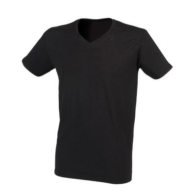 Mens Stretch V Neck T-Shirt