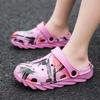 Boys' and Girls' Casual Soft-Soled Beach Sandals - Medium & Large Kids' Foot-Covering Crocs