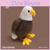 Animal Plush Toy Bald Eagle Figurine With Pp Cotton Filling For Collectors And Kids