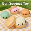 Steamed Stuff Bun Anti-Stress Ball Fidgets Toy Dumpling Squishies Soft Slowing Rebound Foam Toy Ultra-Soft Decompression