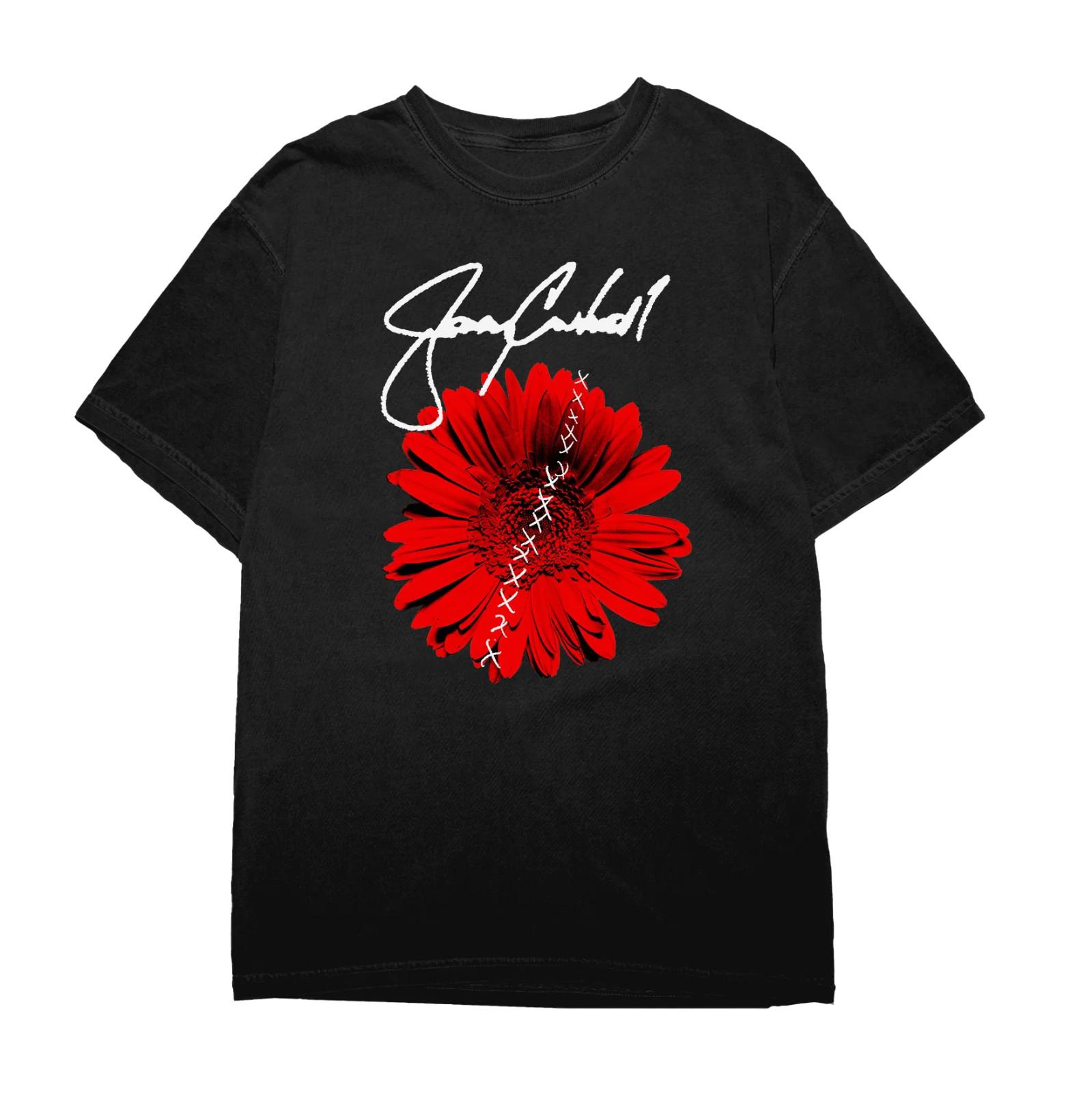 Red FLOWER Jerry Cantrell TShirt Black Classic Unisex S-5XL EM1247 XXXL