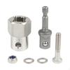 Trailer Jack Drill Adapter with 1/2 Inch Socket Bit Attachment, Compact