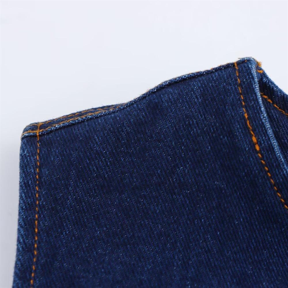 Spring 2025 Women's Slim Sleeveless Denim Midi Dress