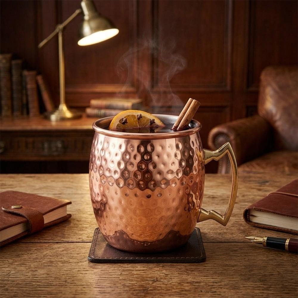 550ml Cocktail Wine Goblet Exterior Copper Plating Irregular Mug Drinking Tumbler Wine Drinking