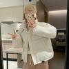 Fashion Black Down Cotton Solid Jacket Women's Short Korean Version Warm Cotton Jacket Bread Winter Coat Outerwear Parkas