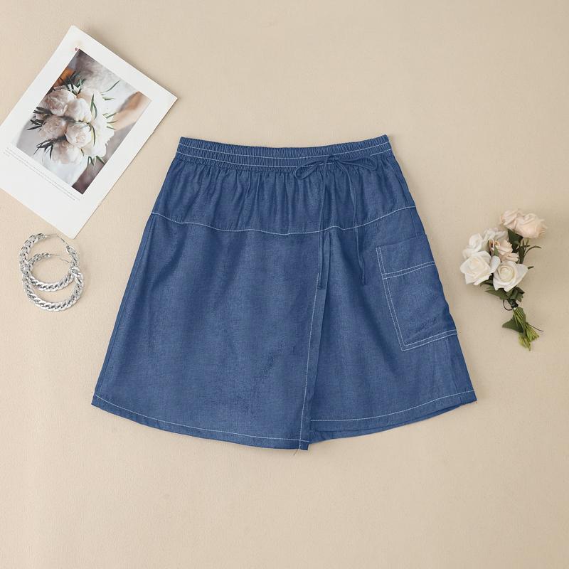 ZANZEA Women Casual Elastic Waist Loose Summer Shorts