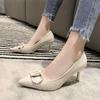 Shoes for Women 2024 On Heeled White Ladies Summer Footwear High Heels Pointed Toe Stilito Office Pumps Lastest Korean Style A E
