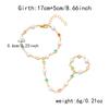 Dainty Hand Chain Bracelet Ring Handmade Imitation Pearl Beads Link Chains Connecting Bracelets Hand Jewelry for Women Gift