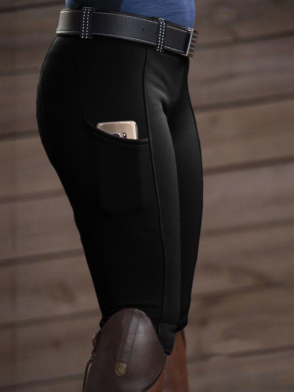 2025 Spring/Summer Women's Equestrian-Inspired Elastic Hip-Lift Casual Pants