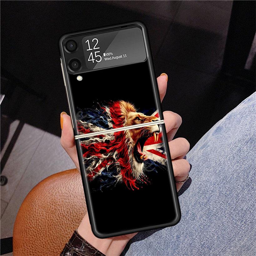 Union Jack England UK Flag Phone Case For Samsung Z Flip 7 6 5 4 3 Galaxy ZFlip7 ZFlip6 ZFlip5 ZFlip4 ZFlip3 5G Print Cover