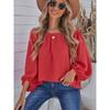 Off-the-Shoulder Fashion Tube Top off-Neck Pullover Long Sleeves Shirt