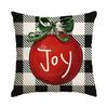 1/4Pcs Christmas Pillow Cover, Home Decoration Sofa Cushion Cover, Sofa, Living Room, Room, Festival Decoration Pillowcase