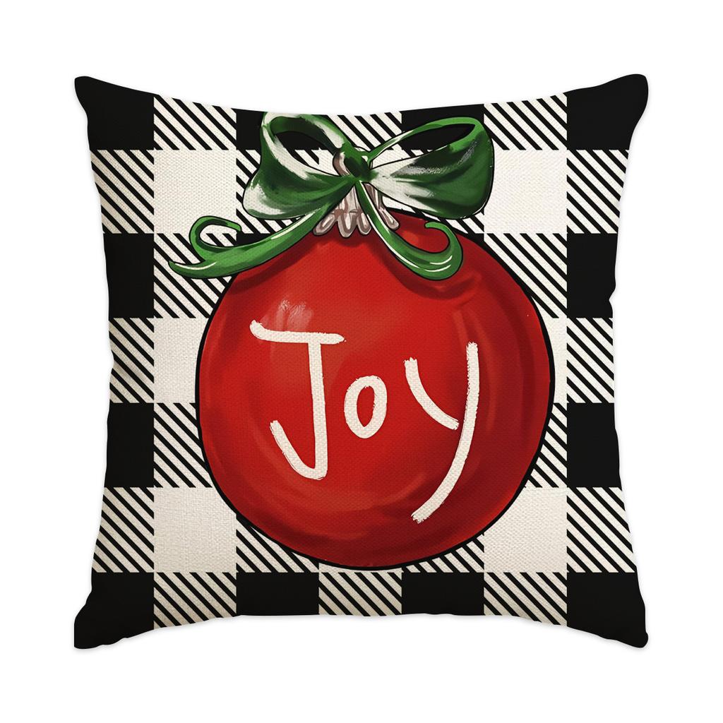 1/4Pcs Christmas Pillow Cover, Home Decoration Sofa Cushion Cover, Sofa, Living Room, Room, Festival Decoration Pillowcase