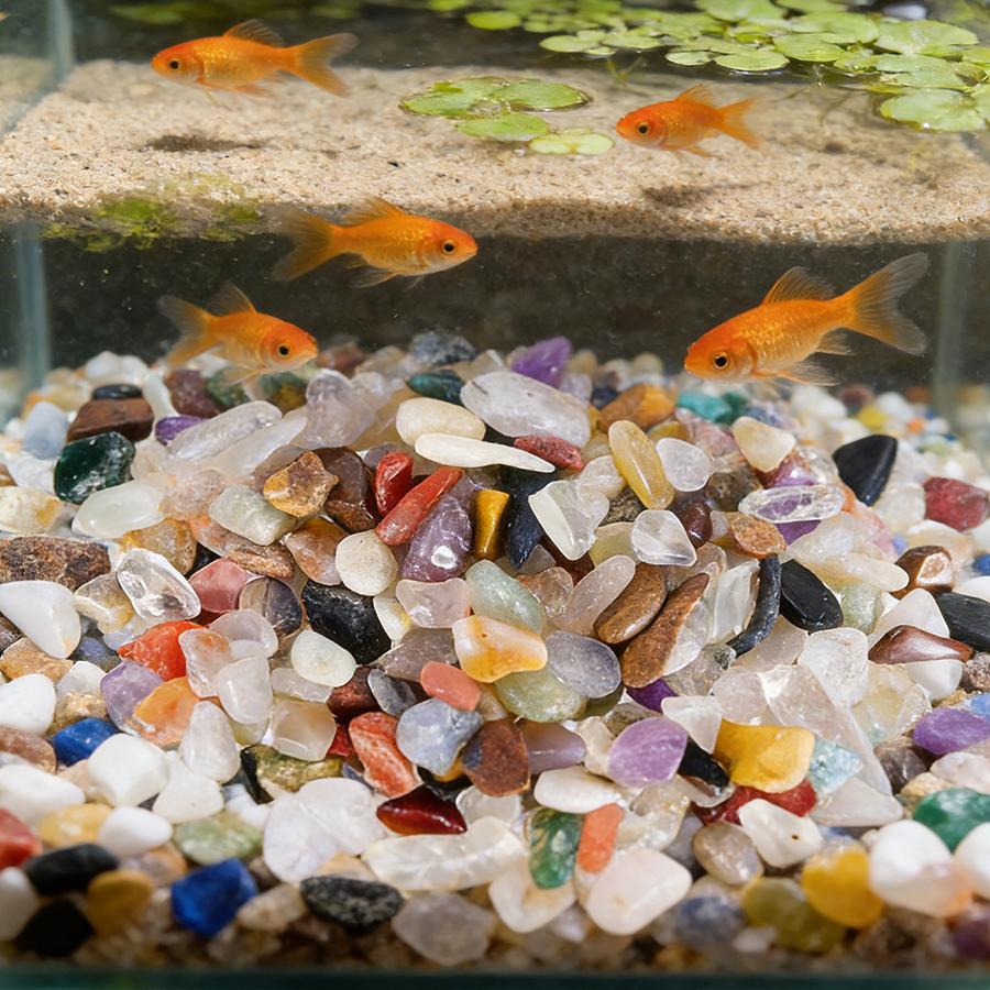 100g Natural Color Aquarium Substrate Sand 0.2-0.5mm Uniform Particle Size - Safe for Fish Tank Bottom Bed Decorative Stones