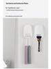 Punch-Free Wall-Mounted UVC Toothbrush Sterilizer and Dryer Holder