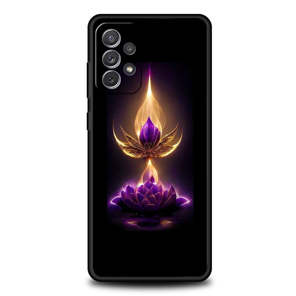 

Phone Case for Samsung Galaxy A13 A15 A17 A07 A21S A22 A23 A25 A31 A73 A32 A52 A52S A41 5G Soft TPU Shell Lotus Flower Funda Bag Samsung A41