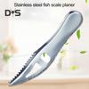 Handheld Fish Peeler Double Row Sawtooth Useful Stainless Steel Fish Scale Scraper