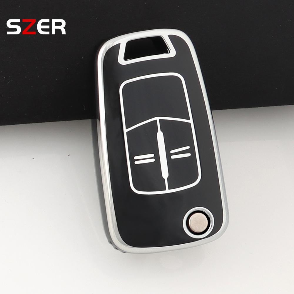 2 Buttons Tpu Car Key Case Cover Shell Fob Keychain For Vauxhall Opel Astra J Corsa D Vectra C Zafira L778 Insignia Accessories