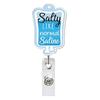 Set of 24 Glitter Acrylic Retractable Badge Holders for Work ID Cards