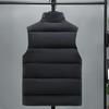 Men's Padded Vest Winter  Fashion Stand Collar Thick Warm Black Sleeveless Jackets Plus Size Korean Style Waistcoat