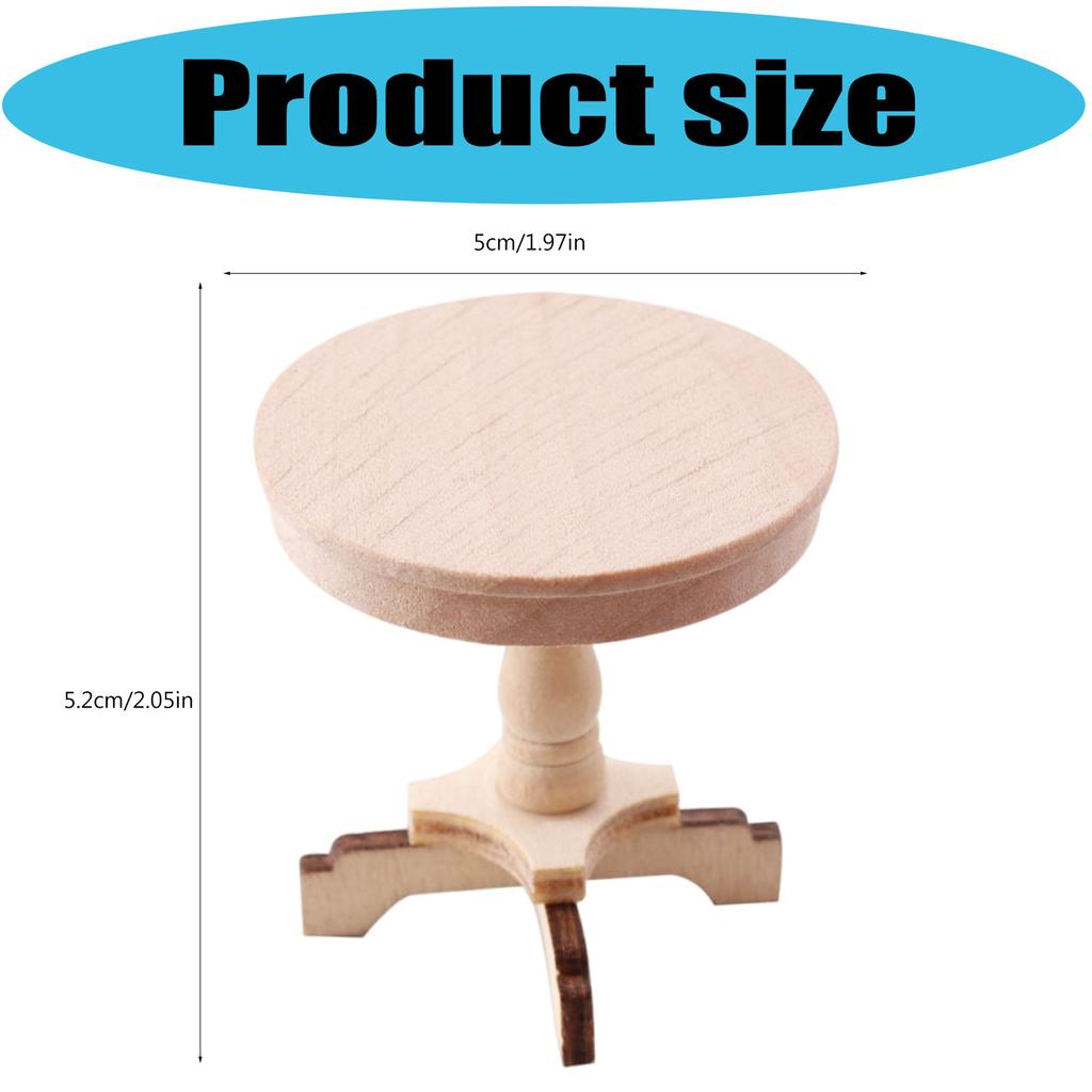 Portable Small Round Table Easy To Rearrange Enhances Model Layout Flexibility